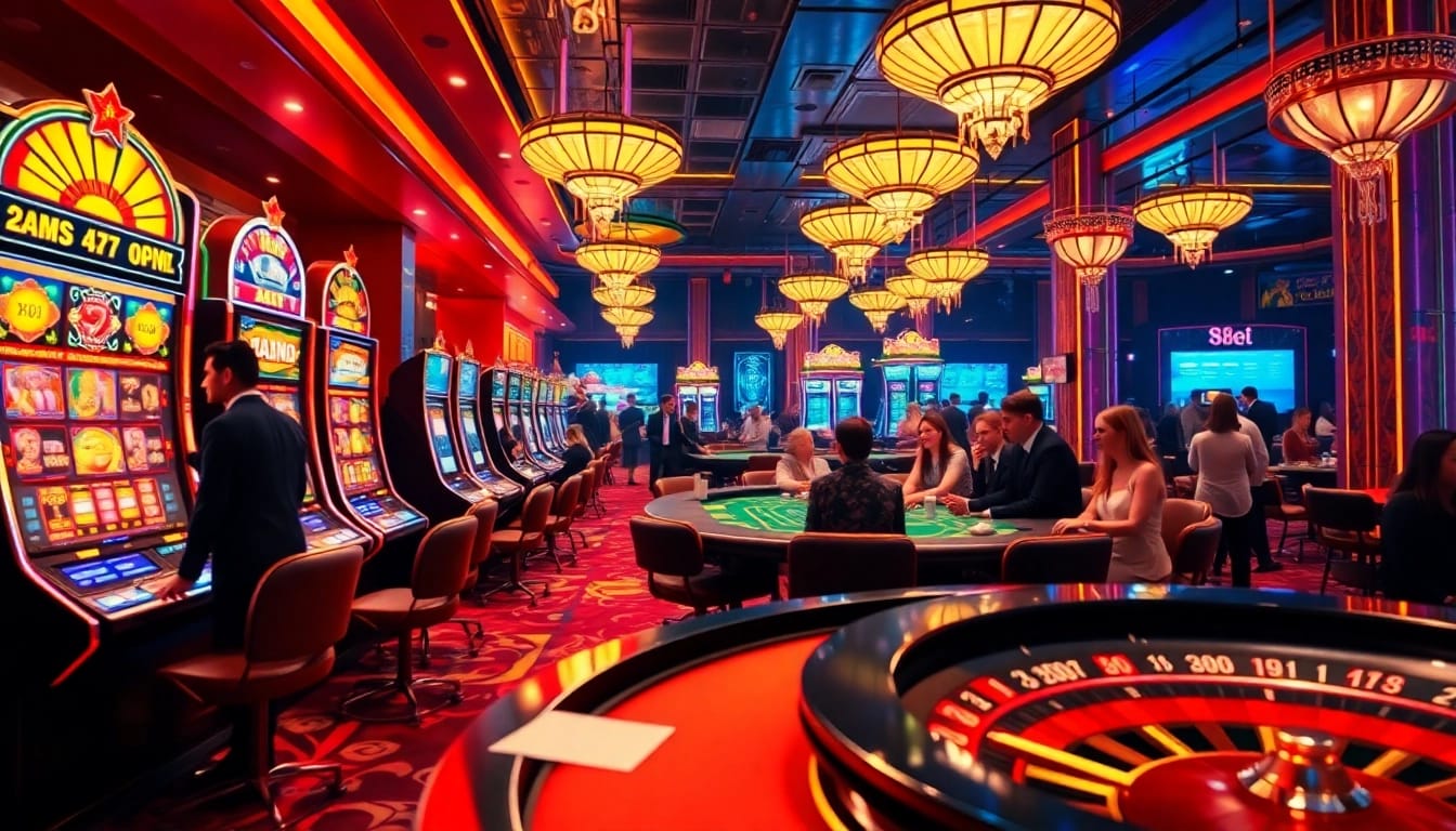 Experience the thrill of winning at 88i bet with colorful casino games and excited players.