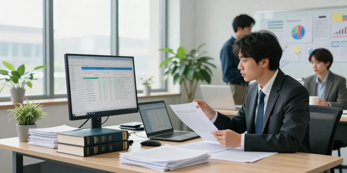 Forensic audit analysis at aafikotamedan.org in a modern office setting