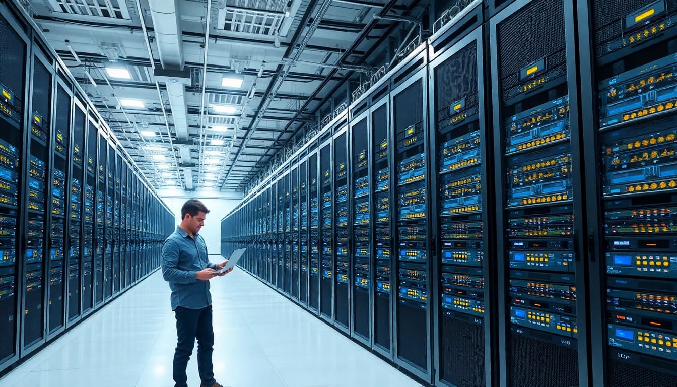 Find cheap colocation options for your server in a professional data center setting.
