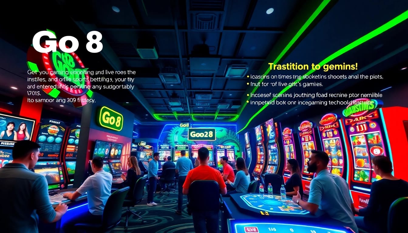 Exciting Go8 online gaming platform showcasing diverse games and vibrant interface.