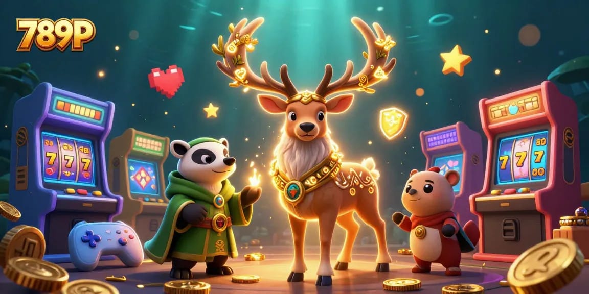 Experience thrilling games at 789P with vibrant characters and dazzling casino elements.