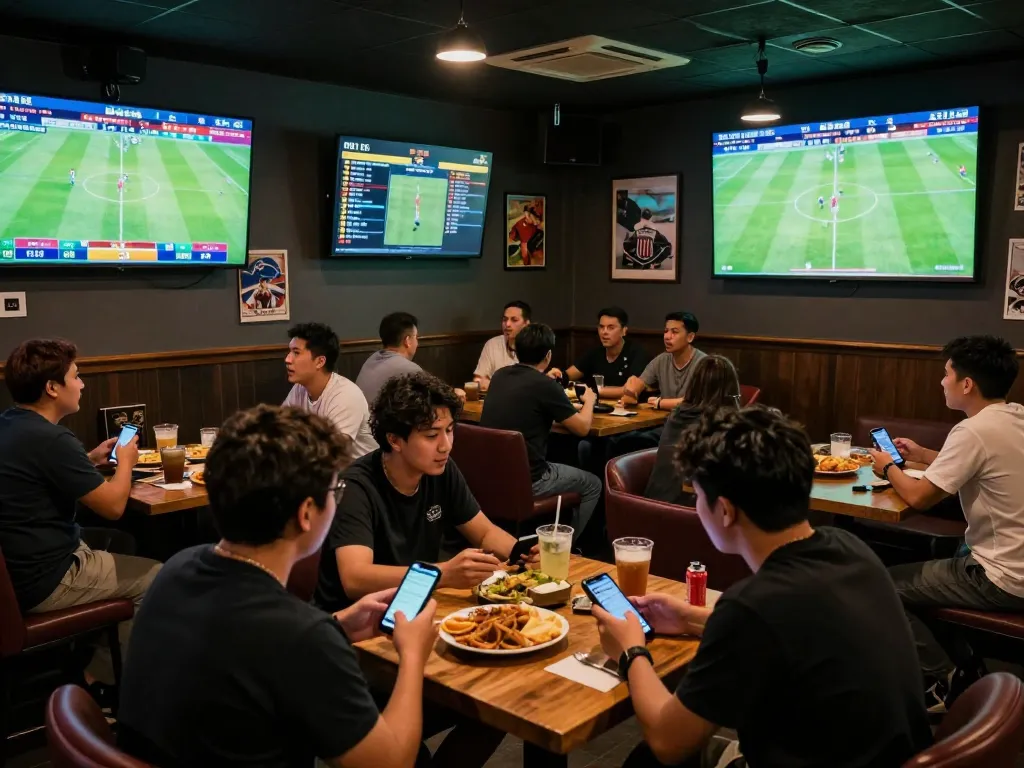 KQBD provides a thrilling sports bar experience for soccer fans engaged in live betting excitement.