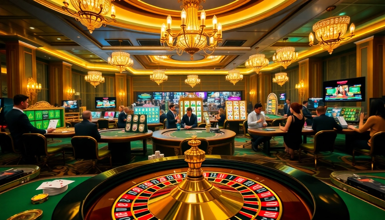 Players immerse in the excitement of DR88 online casino with vibrant games and luxurious ambiance.