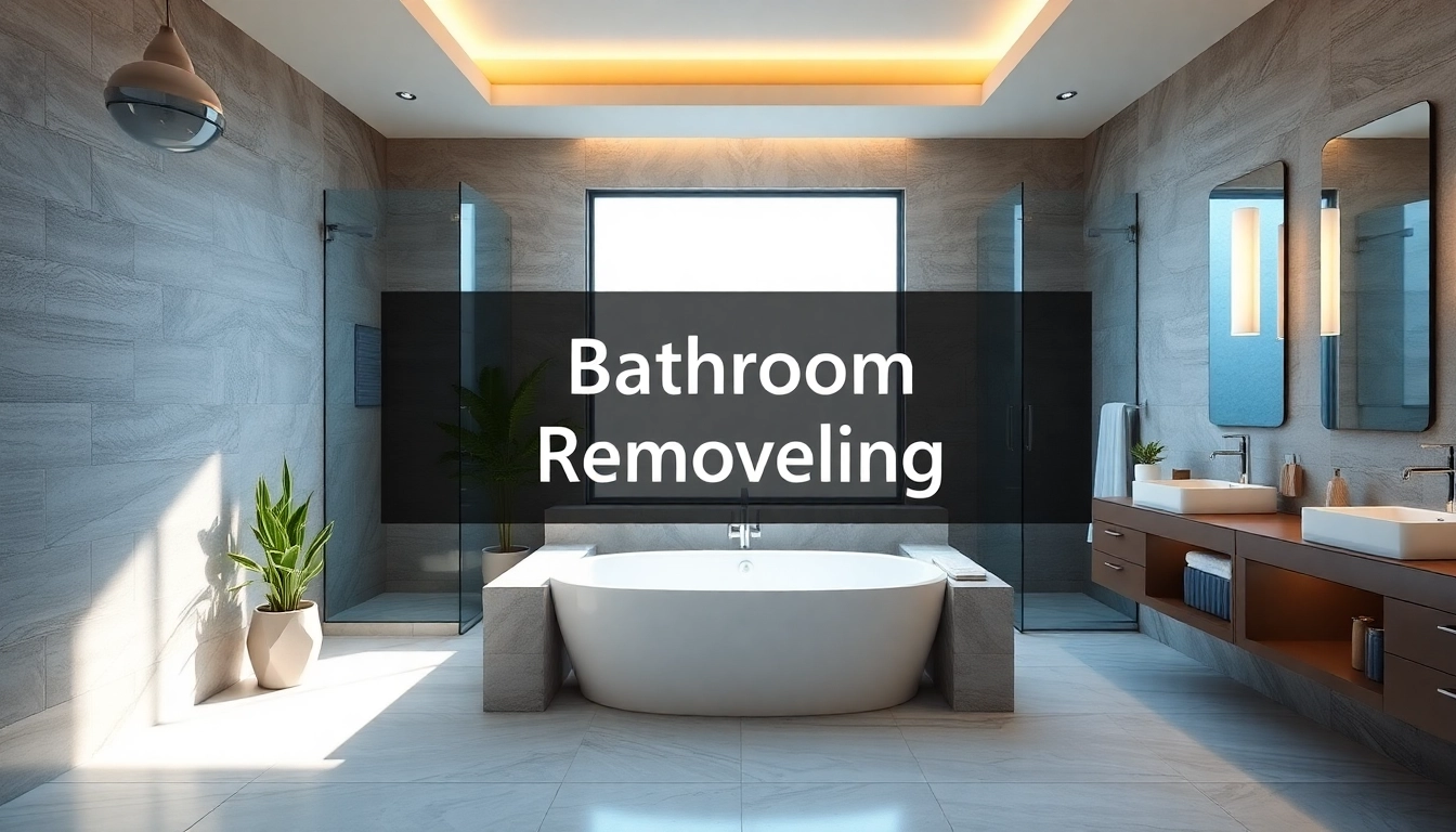 Transform your space with expert Bathroom Remodeling showcasing a modern bathtub and elegant tile.
