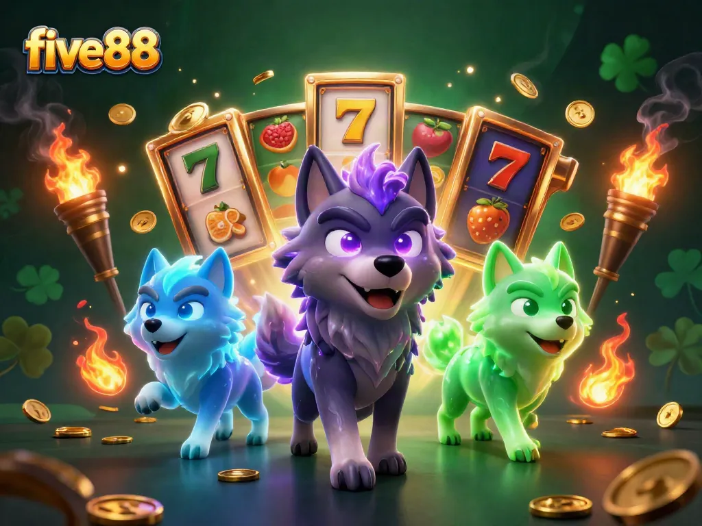 Experience five88's thrilling slot games with legendary wolf characters and dynamic visuals.