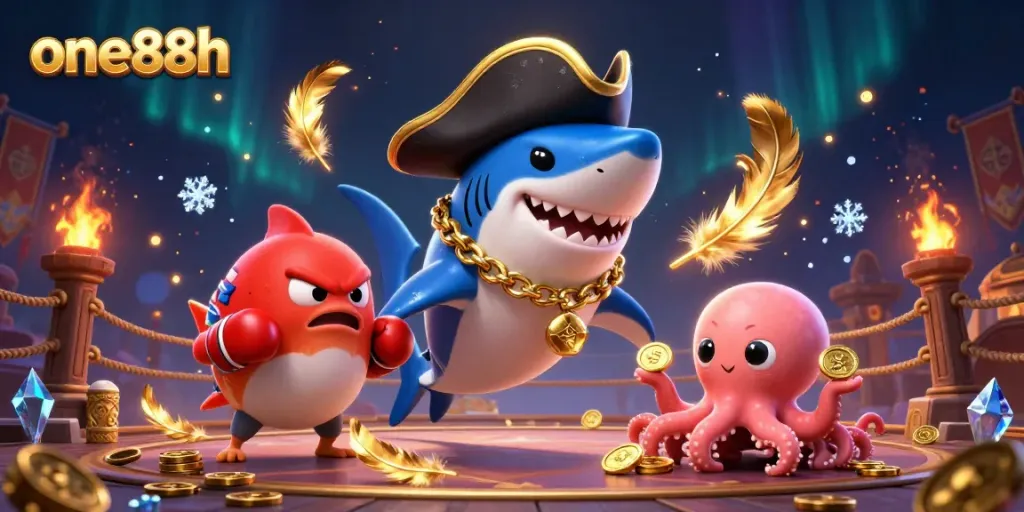 one88h casino characters unite in a vibrant 3D illustration showcasing exciting gaming elements.