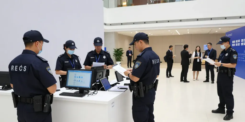"Security Services at a corporate event, featuring a trusted local professional team ensuring a safe environment."