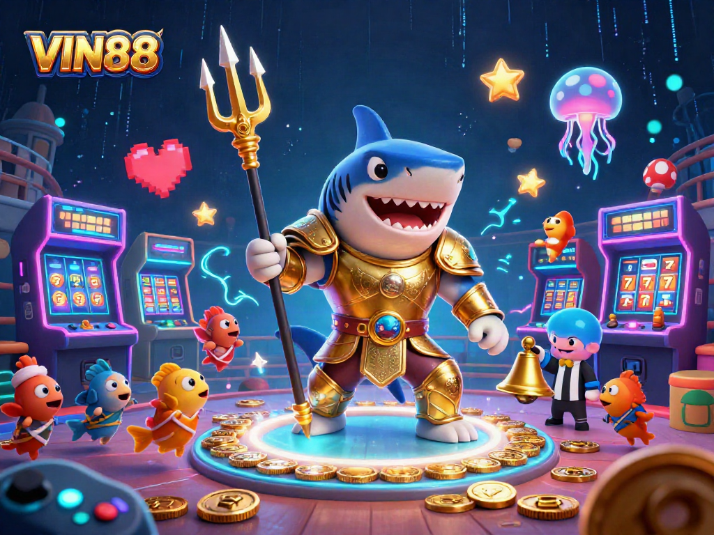 Experience thrilling gaming dynamics with VIN88's electrifying and vibrant casino scene.