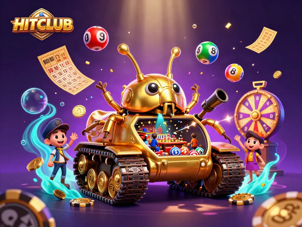 Experience the excitement of HITCLUB with lively casino themes and vibrant gaming elements.