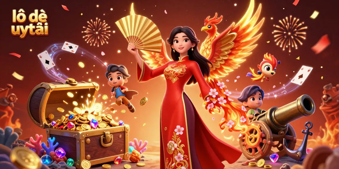 Experience thrilling lô đề uy tín with a captivating 3D illustration featuring intricate details and rich visuals, showcasing dynamic gambling elements.