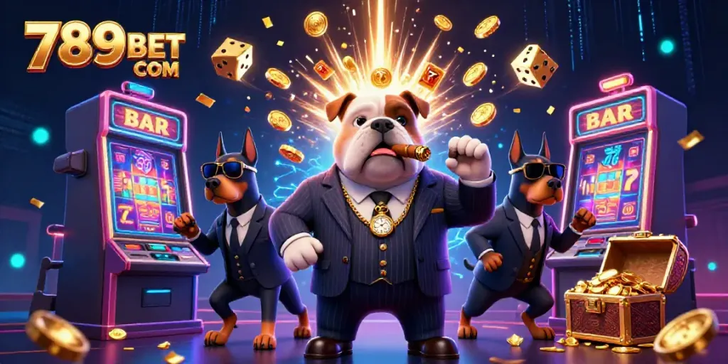 Join the excitement at 789BET COM with our thrilling 3D casino illustration featuring iconic characters.