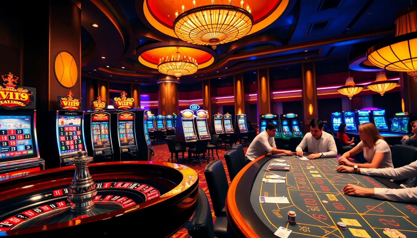 Experience the excitement of gambling and winning at VZ99.fans with a vibrant casino scene.