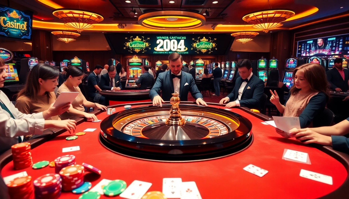 The bustling casino scene showcases players placing bets at a roulette table, capturing the excitement behind the 188bet link.