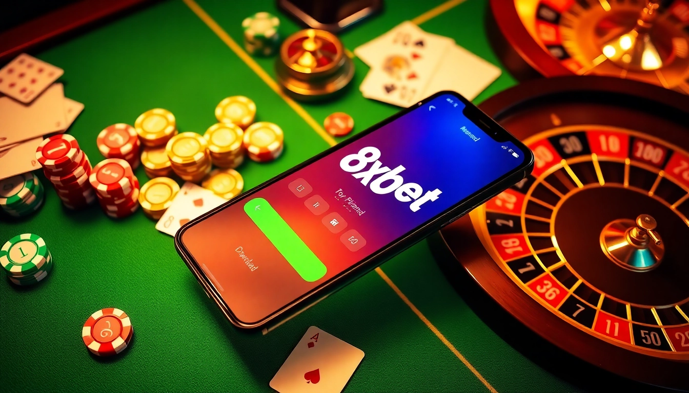 Download the 8xbet app now to experience thrilling casino games on your mobile device.