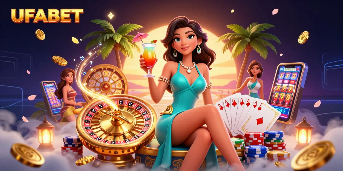 Experience thrilling gaming with UFABET at a vibrant online casino, showcasing exciting slots and live gaming.