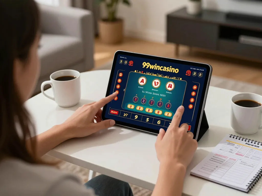 Engaging in live dealer blackjack on 99wincasino from home, combining strategy and excitement.