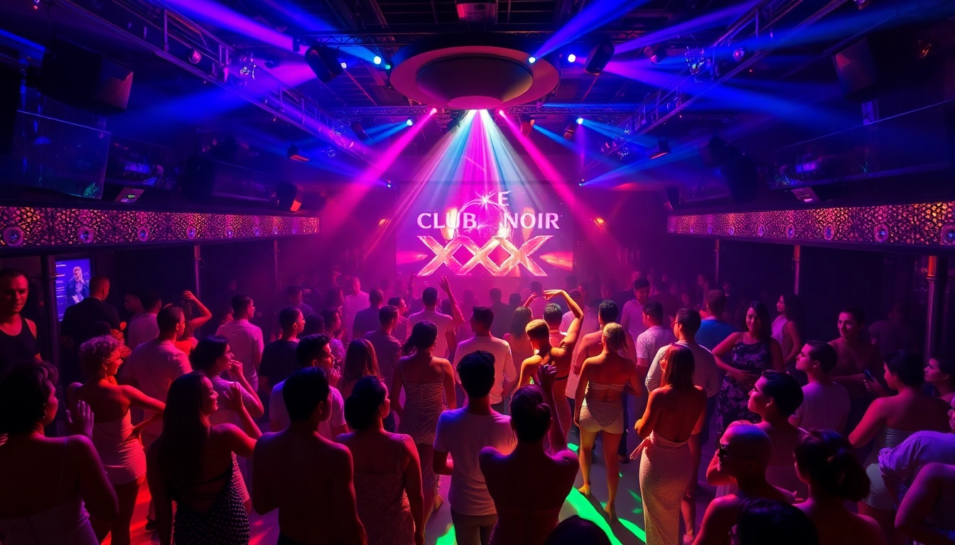 Vibrant nightlife at Night club sxm featuring elegant dancers and immersive atmosphere.
