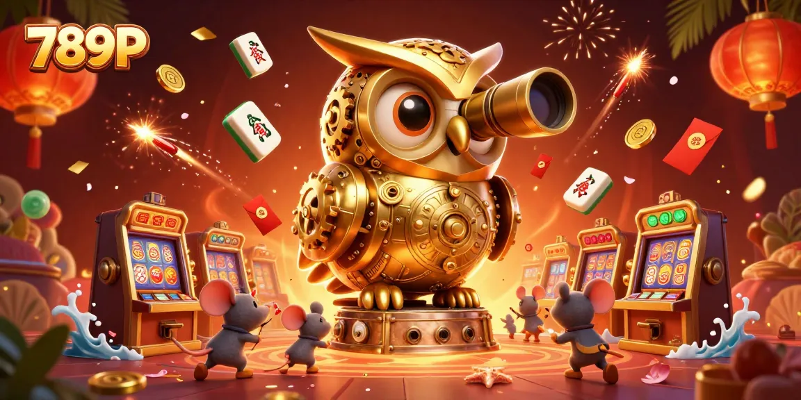 Experience the thrill of 789P with a captivating golden owl and animated casino elements in action.