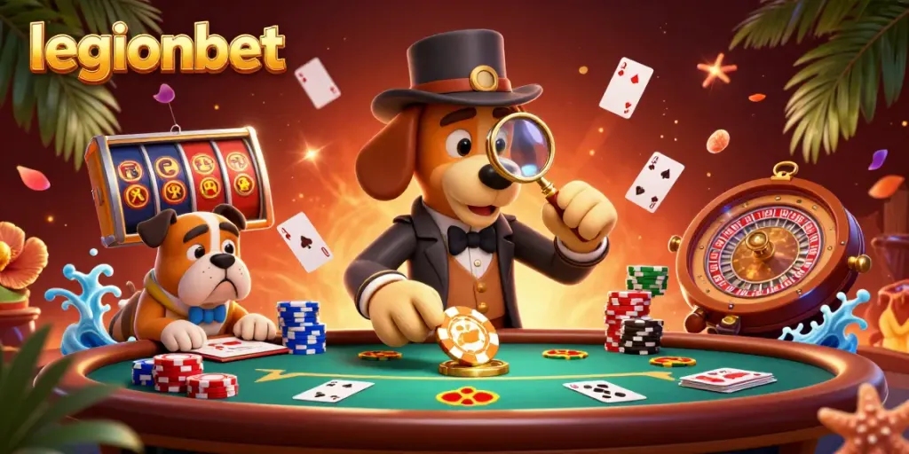 Experience thrilling games at legionbet with iconic poker elements and engaging characters.