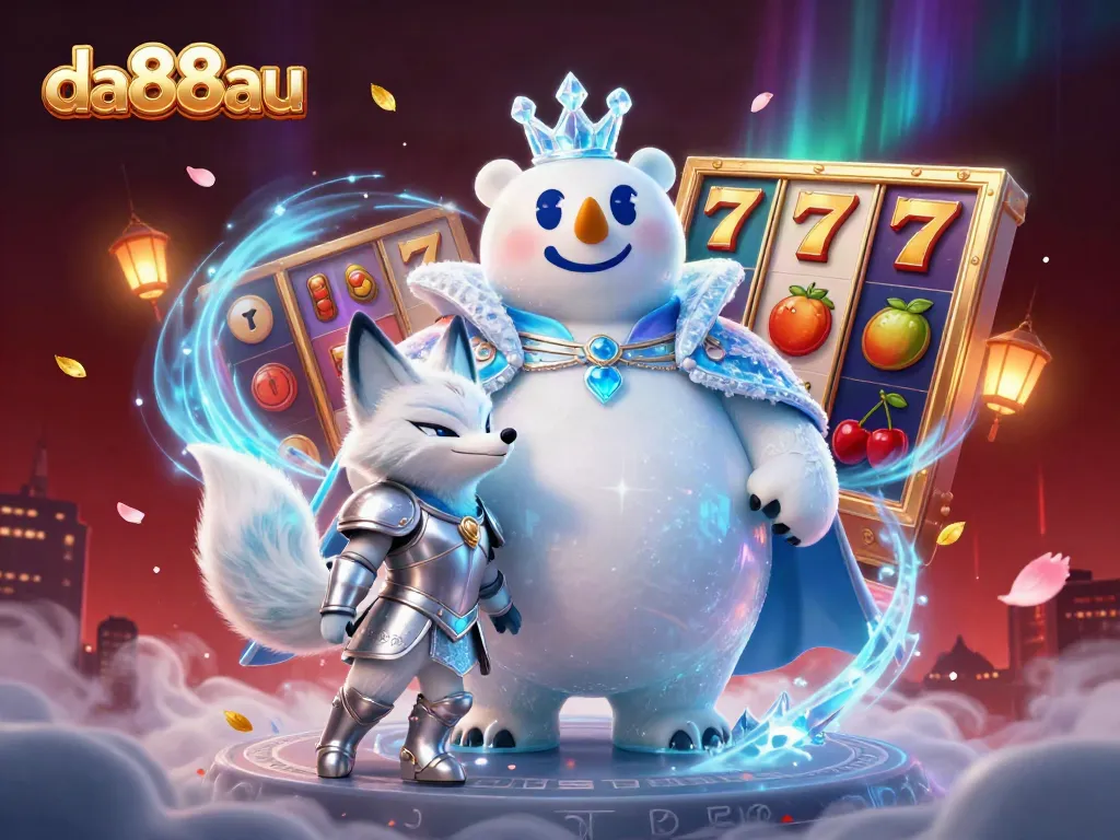 Experience thrilling wins with da88au's vibrant slots and unique gaming features in this captivating 3D scene.