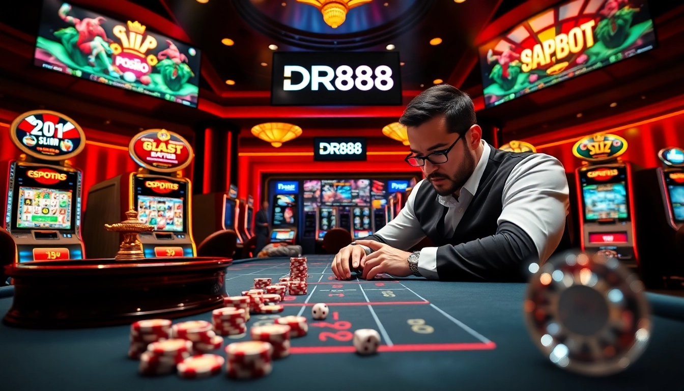 Experience the thrill of DR88 online casino with vibrant gaming options and luxurious visuals.