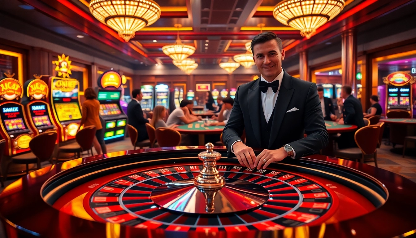 Experience the excitement of casino gameplay at jun88.com with roulette and slot machines.
