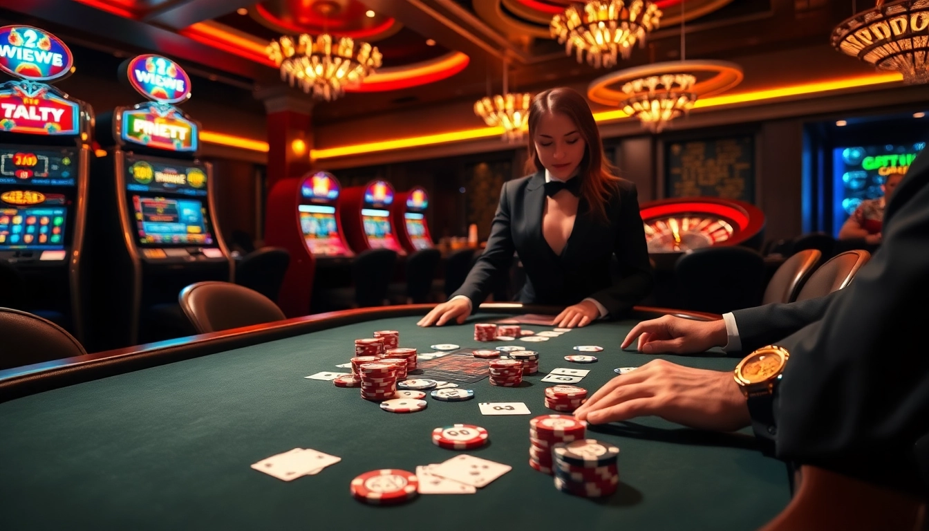 Experience the excitement of high-stakes poker at 789club with vibrant casino elements.