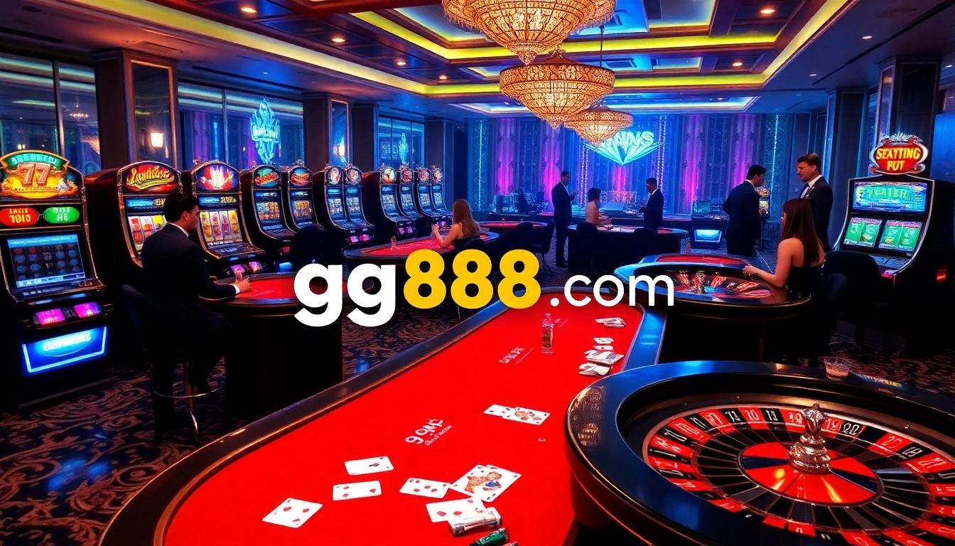 Experience thrilling gaming at gg88se.com with vibrant slot machines and engaging casino tables.