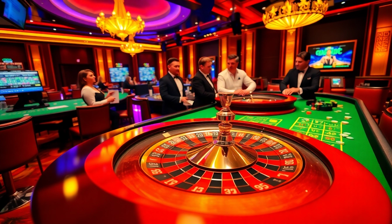 Experience the thrill of gambling with 788bet’s roulette action at a vibrant casino table.