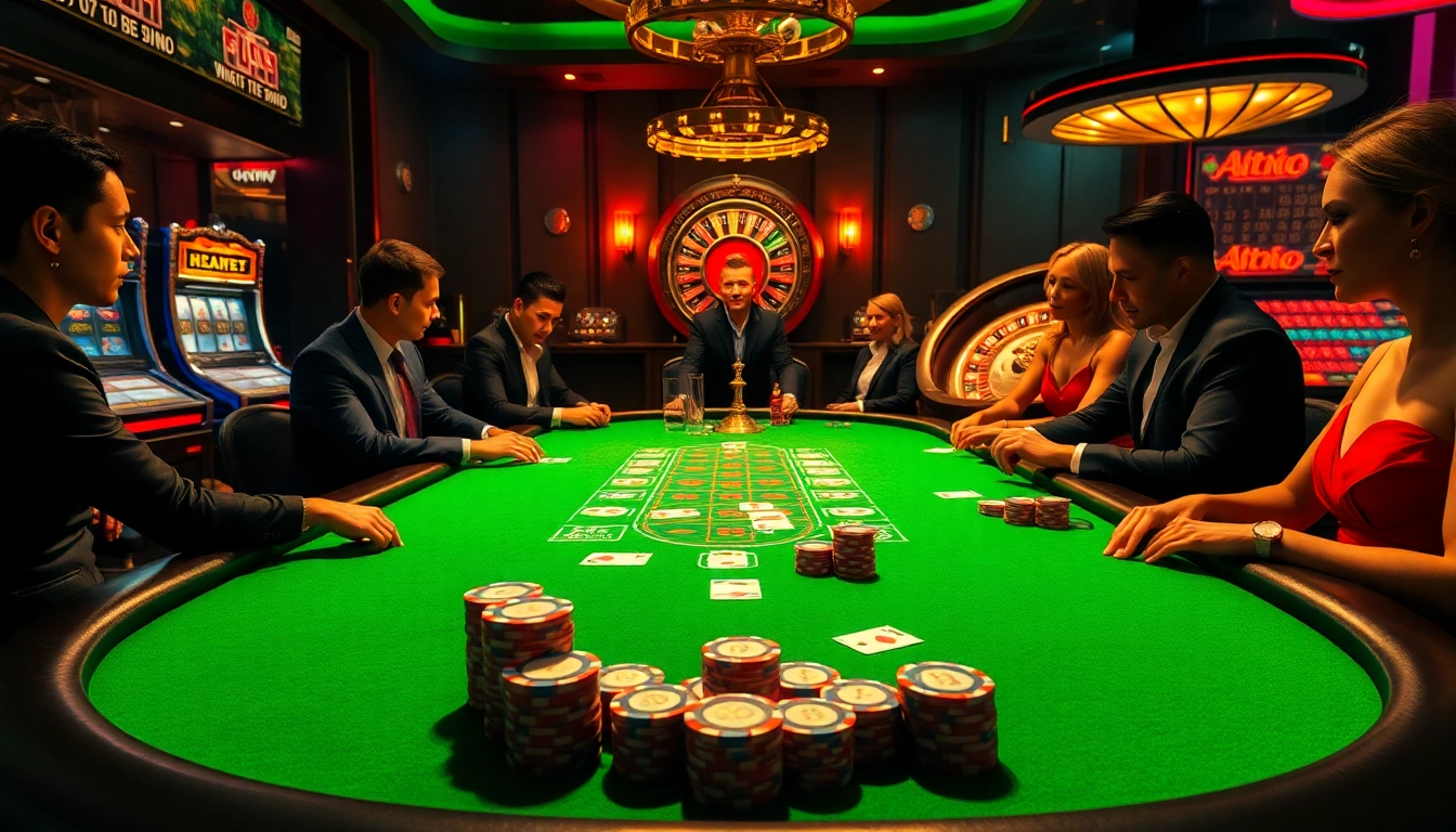 Experience the thrill of gambling at an MM 88 poker table with exciting gameplay and vibrant chips.