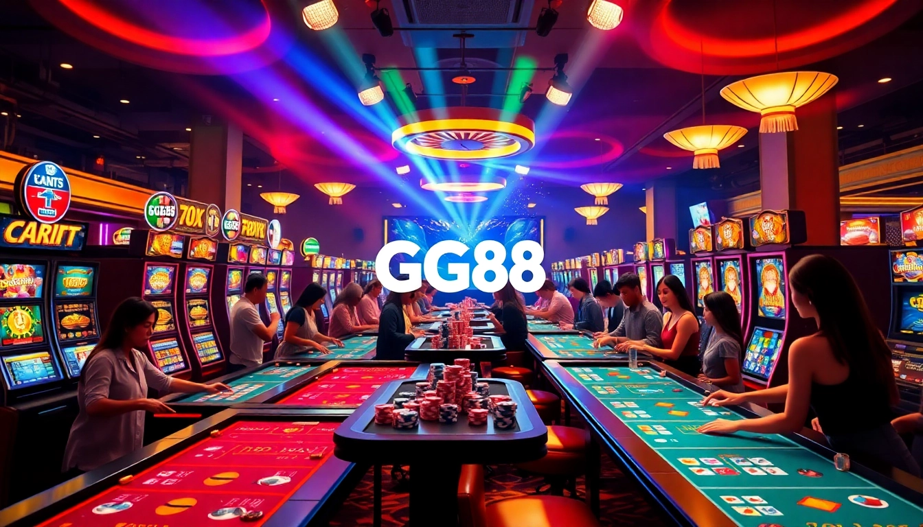 Experience the excitement of GG88 casino gaming with vibrant tables and thrilling action.