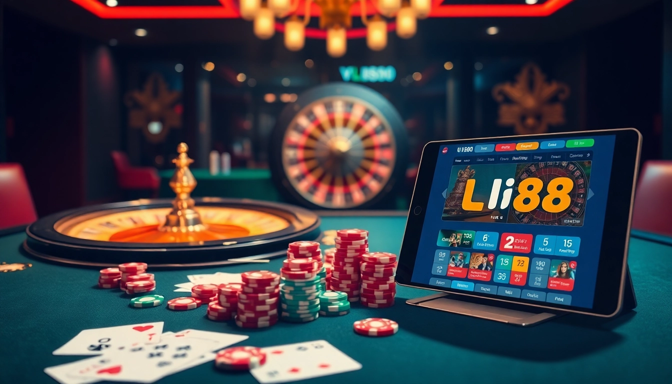 Experience the thrill of Nhà Cái UU88 with vibrant casino games and professional gambling settings.