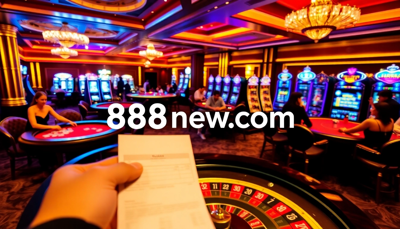 Experience the excitement of gambling at 888new com with real players at a vibrant casino table.