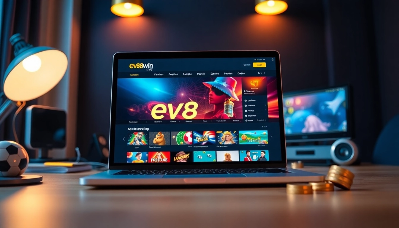 Exciting gaming experience with ev88win.live showcasing online casino games.
