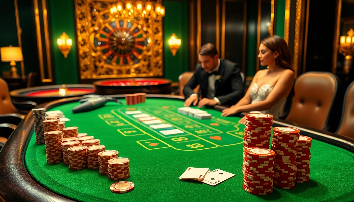 Engaging players at a high-stakes blackjack table showcase go88.family's thrilling casino experience.