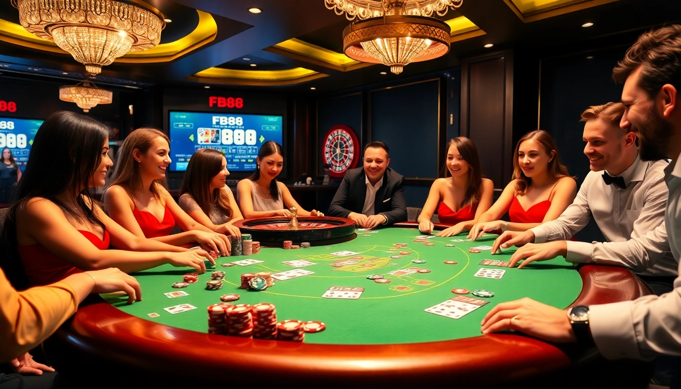 Experience the excitement of fb88 with vibrant casino games and enthusiastic players.