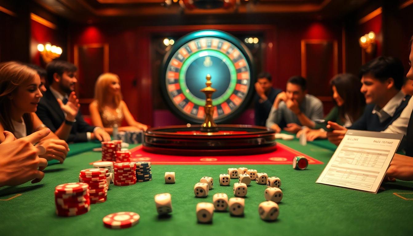 Experience kèo trực tuyến while engaging at a vibrant casino table with exciting betting elements.