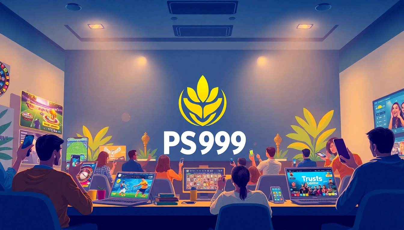 PS99 online betting environment with players enjoying sports and casino games