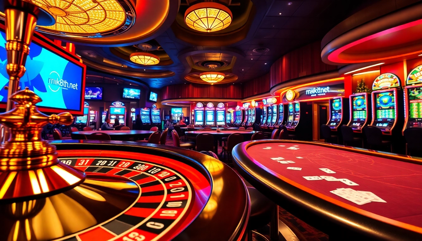 Experience the excitement of gambling at mk8th.net with vibrant casino visuals.