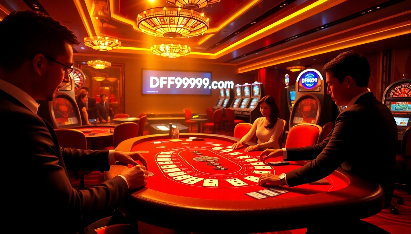 Experience the thrill of betting at DF999 com with dynamic poker gameplay and elegant casino ambiance.