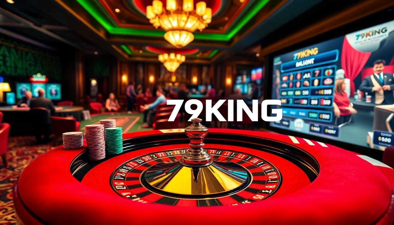 Experience the thrill of winning at 79KING's upscale casino tables, with bright chips and rich atmosphere.