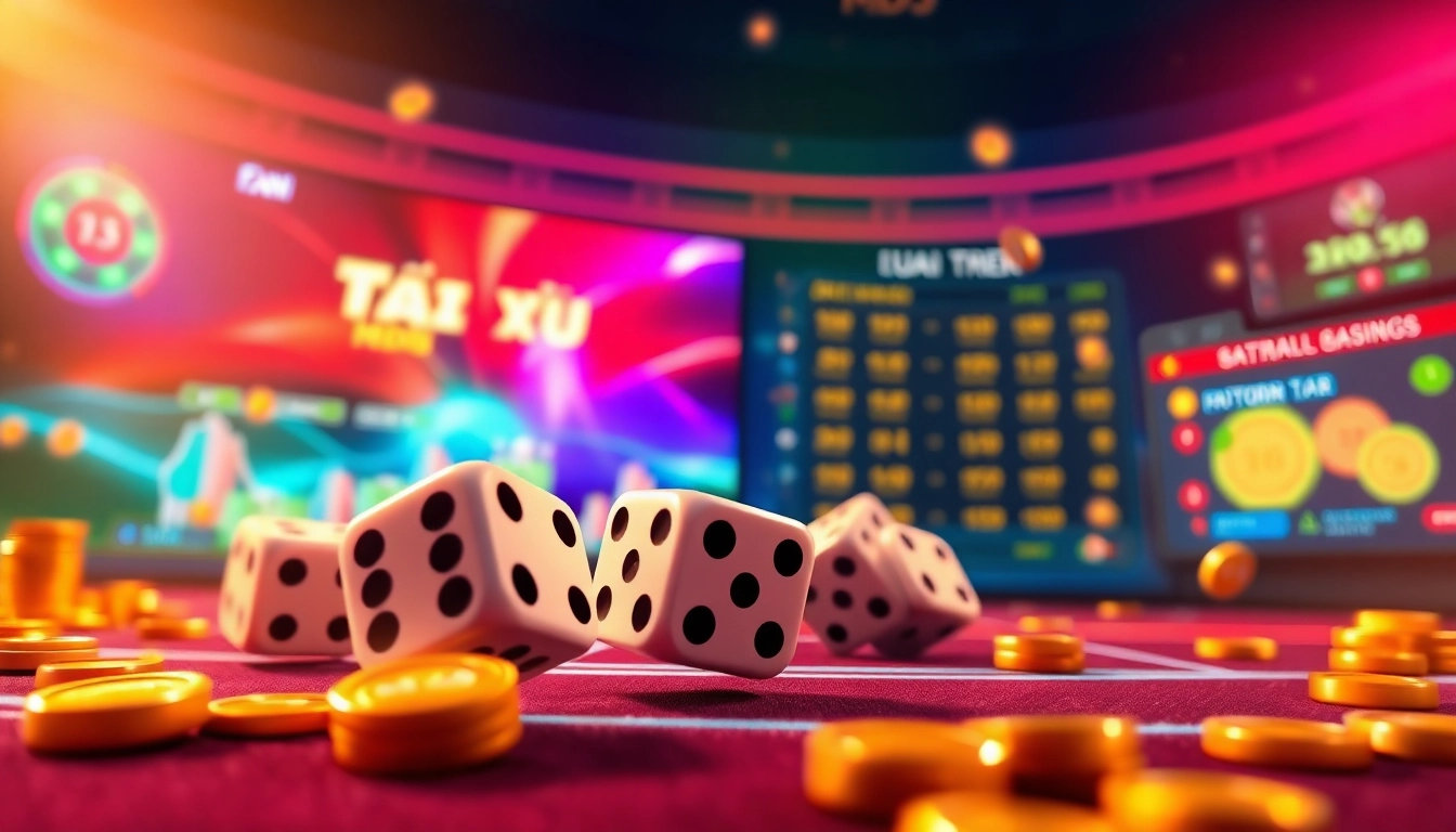 Exciting online gaming environment for tài xỉu md5 featuring animated dice and vibrant interface.