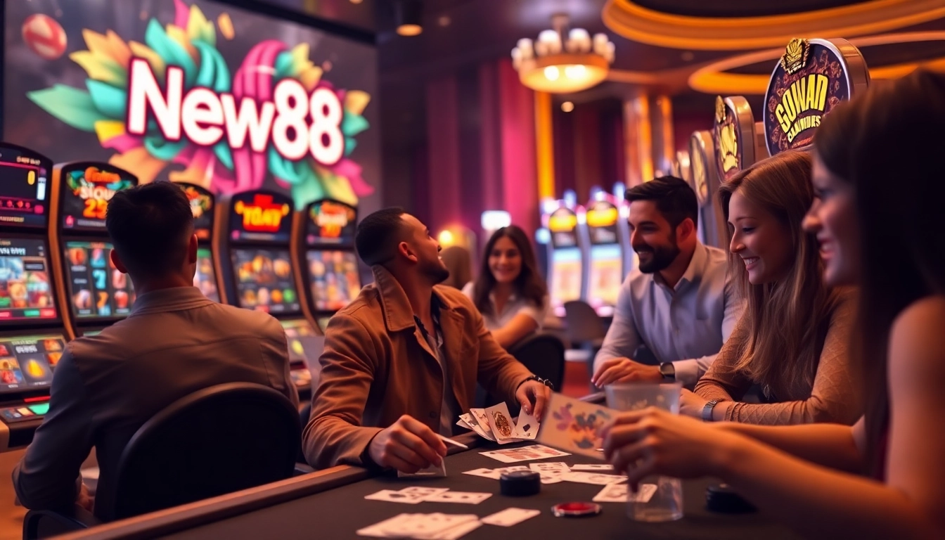 Experience the excitement of online gambling at https://new88pm.com/ with diverse players enjoying an array of games.