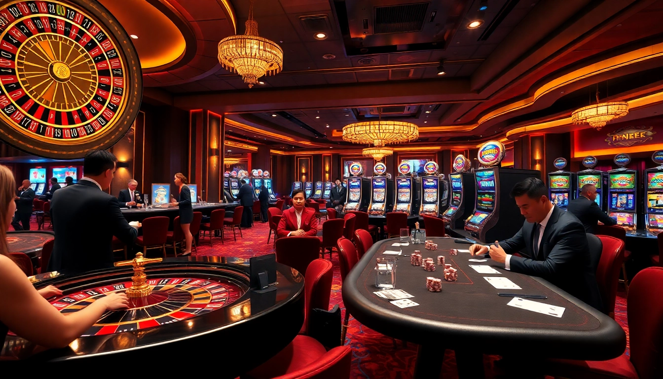 Experience thrilling gameplay at https://tr88in.com/ with vibrant poker and roulette excitement in a luxurious casino.