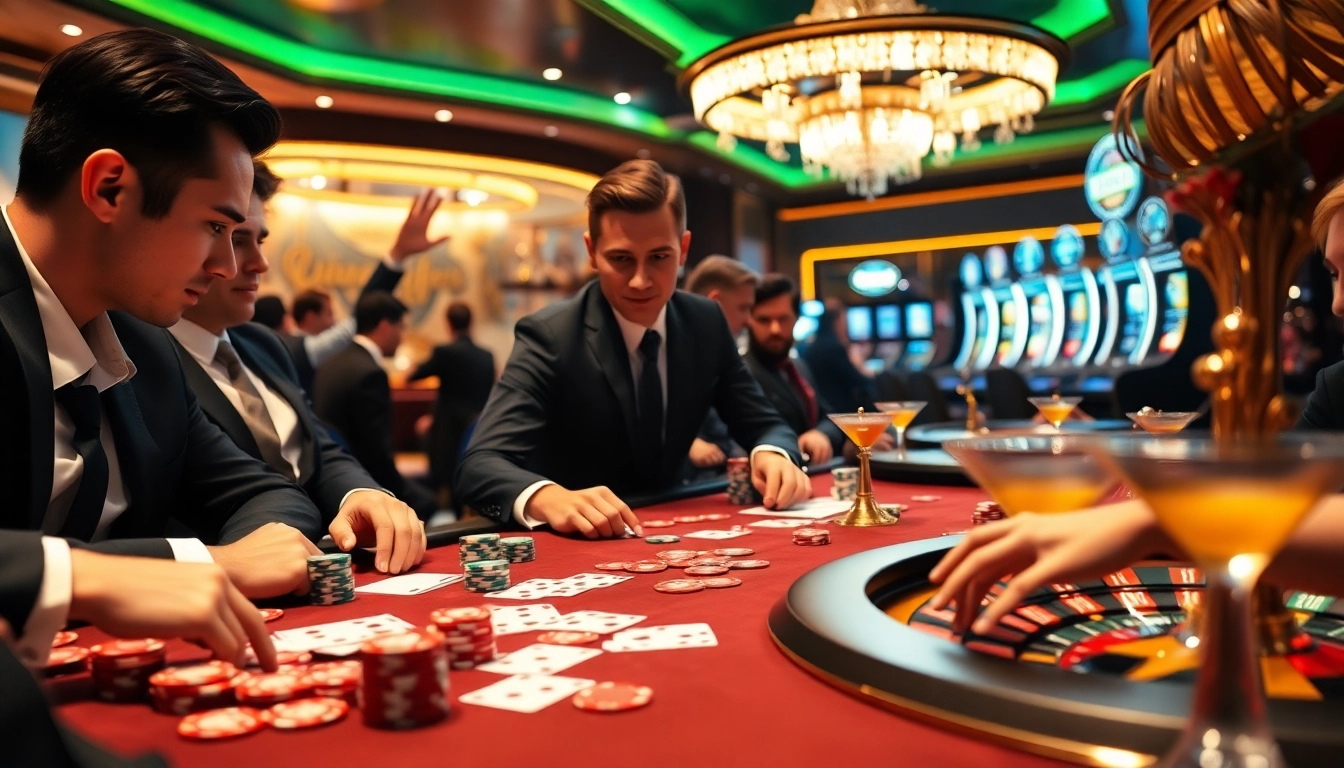 Experience the thrill of the HITCLUB casino with a stunning poker table scene featuring vibrant chips and cards.