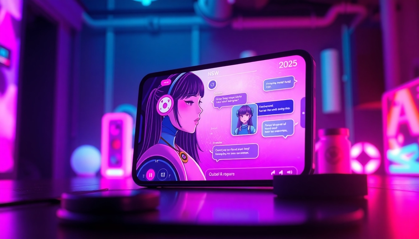 Engaging NSFW AI chatbot interface showcasing modern digital interaction