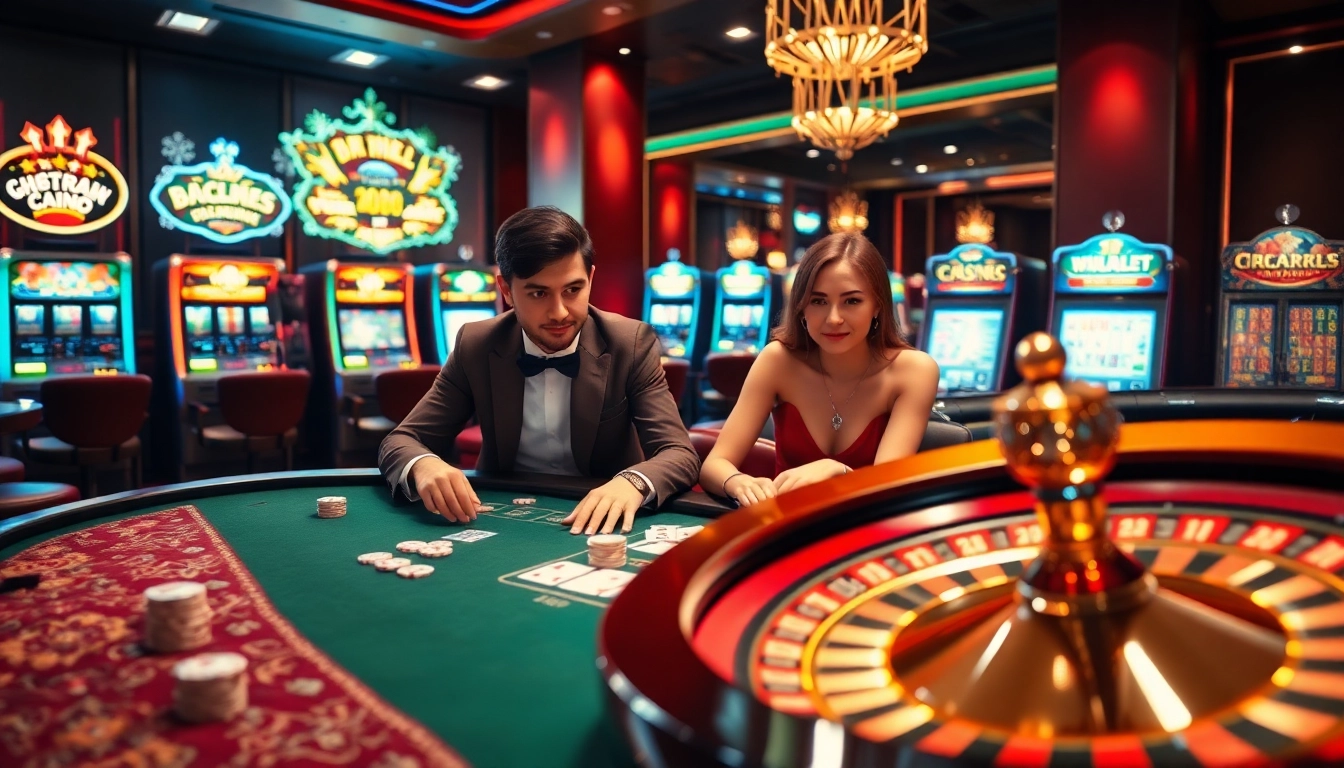 N188.com offers a thrilling casino experience with high-stakes poker and roulette games in a luxurious setting.