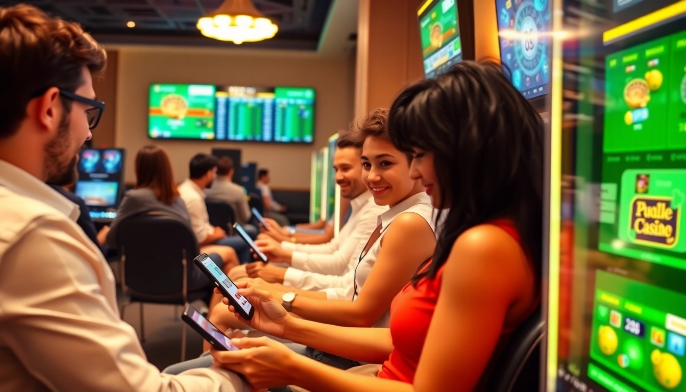 Interactive gaming experience showcasing 789p's vibrant online betting platform with players engaged.