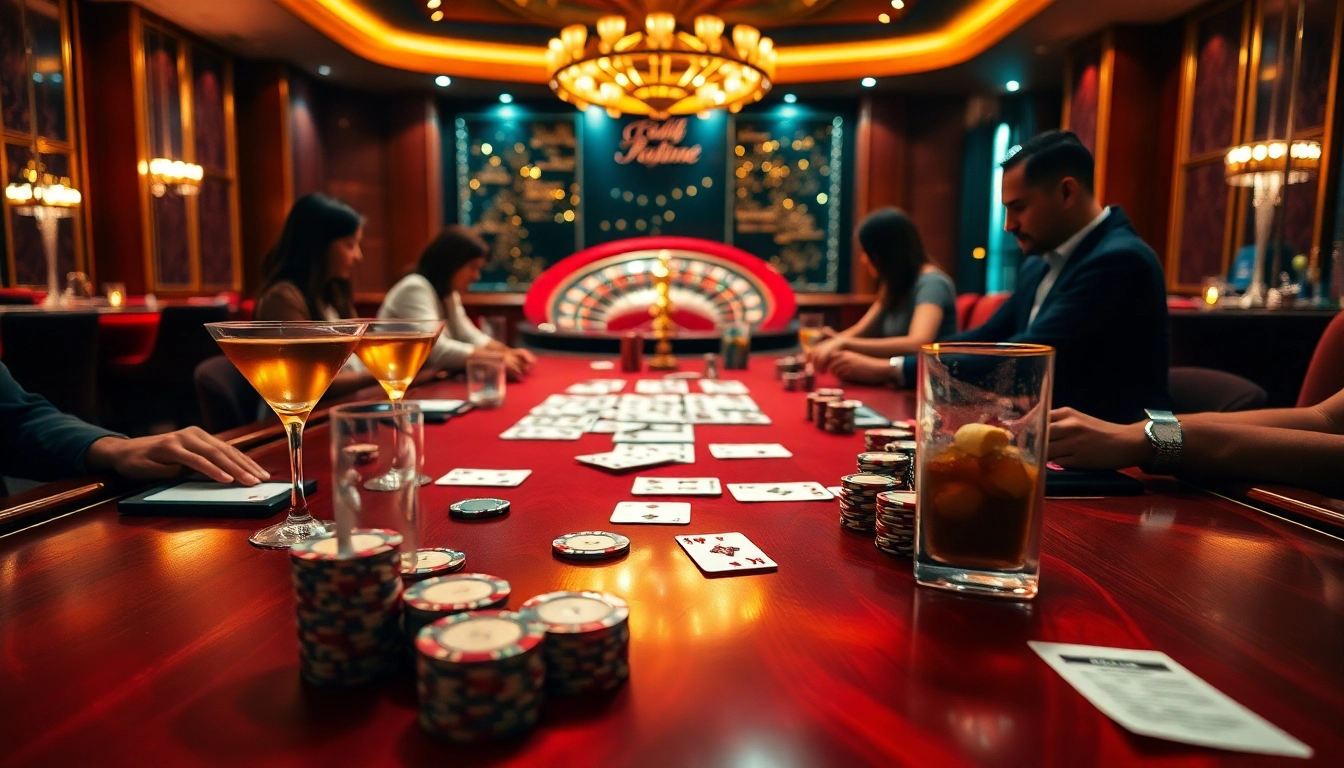 Experience excitement at https://s8limited.com/ with vibrant poker chips and a glamorous casino table environment.