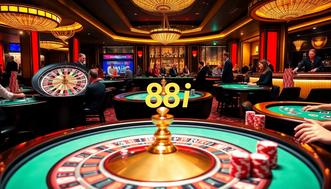 Engage in high-stakes gameplay at casino tables showcasing 88i for thrilling chances to win.